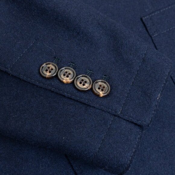 ELEVENTY Sports Jacket Navy Wool Coat Elbow Patch Two Button Blazer US 40 EU 50 - Picture 9 of 15
